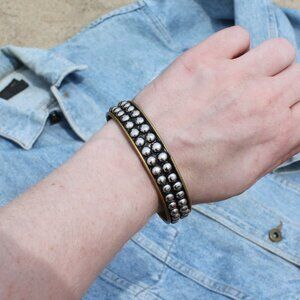 70s Vintage Brass Cuff Bracelet